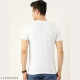White polycotton turban print men's t-shirt, high-quality Indian product for casual wear