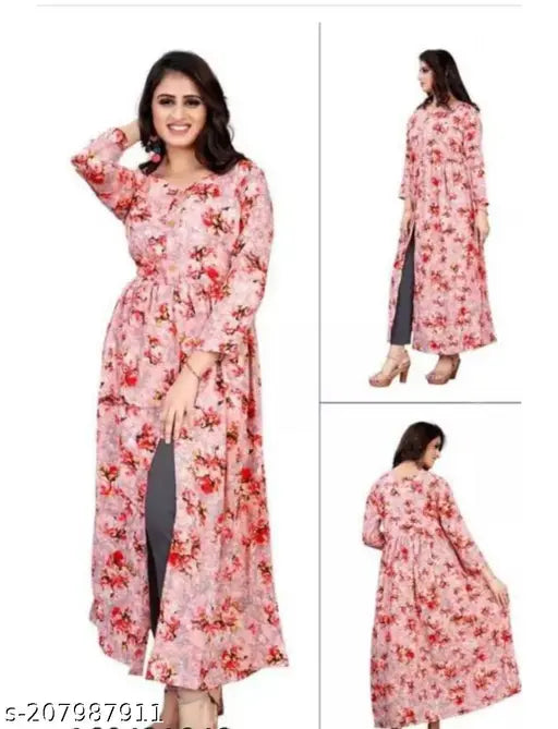 Crepe printed combo Abhisarika Pretty Kurtis, vibrant Indian fashion for women, three-quarter sleeves
