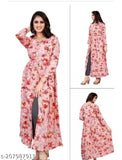 Crepe printed combo Abhisarika Pretty Kurtis, vibrant Indian fashion for women, three-quarter sleeves