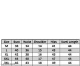 Green Pashmina Woolen Kurta with embroidered pattern, three-quarter sleeves, available in S, M, L, XL, XXL, XXXL. Perfect for winter season, originates from India