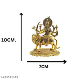 Durga Sherawali MATA Rani brass statue, Indian religious figurine for home decor or puja gift