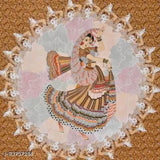 Brown Jaipuri print cotton flat sheets with 2 pillow covers, 144 TC for summer, ideal for adult bedrooms, hand-block printed, premium quality from UNIARA COLLECTIONS, made in India