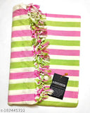 100% cotton Bhagalpuri summer strip blanket, lightweight & comfortable, ideal for AC rooms, striped pattern
