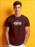 Printed pure cotton half sleeve t-shirts pack of 3, S - XXL sizes, typography text design, casual wear, breathable fabric