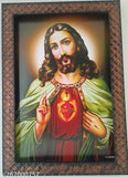 Synthetic resin, 9x12 inch sacred heart photo frame - Elegance Jesus Christ indoor decor