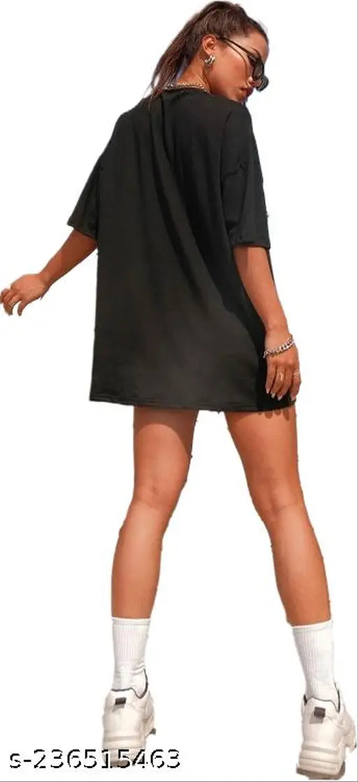 Lavender pink & black oversized women's dragon t-shirt, cotton blend, three-quarter sleeves, varsity style