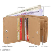 TnW Miller RFID-blocking faux leather wallet for men - Solid design, 2 compartments, perfect size for pocket or travel bag, made in India