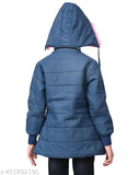 Trendy nylon winter jacket for kids, solid color in 3-4 years size. Made in India