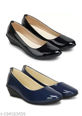 Patent leather women's/girls heel styles Bellies in various sizes (IND-3 to IND-8), ankle loop design