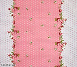 Multicolor floral embroidered cotton 5pc bedsheet set (1King, 2 pillows, 2 cushions), heavy quality for summer use, ideal for adults