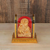 Gold poly resin Radha Krishna idol for home temple, office, bedroom decor