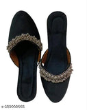 Velvet sole Shaneel slip-on shoes, Indian made ONLINE JUTI in various sizes: IND-4 to IND-9