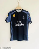 Ronaldo Real Madrid 2017-18 away retro jersey, polycotton, short sleeves, printed net, adult size L, India-made