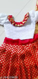 Trending ruffel silk baby lahenga, soft fabric with zari stitch, suitable for 1-6 years old