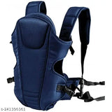 Royal Blue Polyester Net Baby Carrier with Adjustable Buckle Straps and Head Support, ideal for cozy indoor or outdoor use