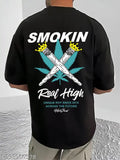 Black cotton oversized graphic printed Scott Fincher men's t-shirt, perfect for all day wear, XS to XXXL sizes