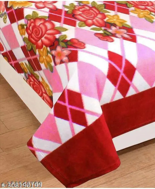 Fleece baby blanket, versatile and warm, two-pack, free size (86x56in), made in India