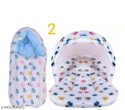 Classy cotton 3D printed baby sleeping bag set, 0-2 years, 3 togs in pack