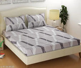 Summer-ready double printed polycotton bedsheets by maniqatex, 210 thread count, ideal for adult use, featuring coordinating pillow covers