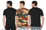 Cotton blend, printed fancy designer men's T-shirts in short sleeves. Three pieces from Oasis Garments, Indian origin