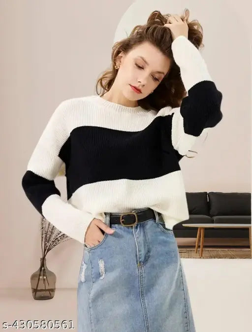 Oversize cotton t-shirt for women, monsoon collection, colorblocked design - versatile party-ready wear