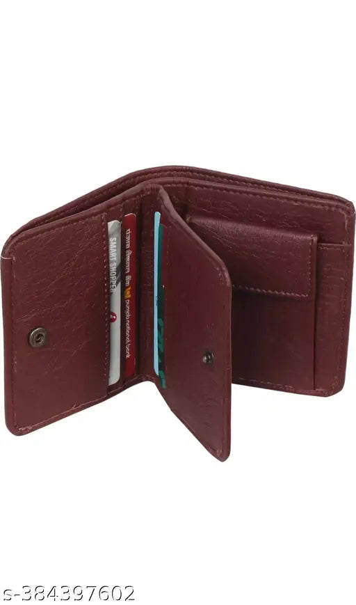 Solid faux leather Gittak Wallet, 5-compartment men's/women's wallet, cool, high-quality Indian-made accessory