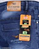 Mid-rise denim jeans for men, solid color and versatile style for multiple occasions - size 30 (waist 30in, length 42in, hip 38in), made in India