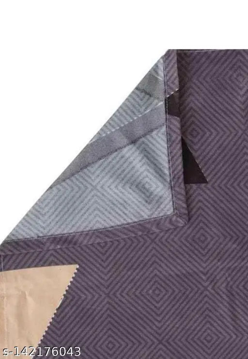 Grey Amrange 220TC glace cotton double bedsheet with 2 pillow covers - super fine quality