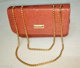 Copper PU trendy sling bag with croc design, self-design handbag for daily wear and casual events