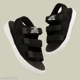 Black Lycra kids sports sandal, textured net design, lightweight and breathable, casual flip flop slipper for boys, daily wear and home washable. Comfort Sole & Flexible Walk with air cushion shock absorption. Made in India. #boysandal #kidssandal #casualslipper #flipflop #trendyslipper