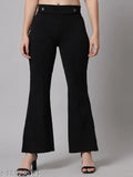Solid Lycra 313 bell bottom jeans, Indian-made denim wear for men (28, 30, 34 waist & 37 in length)