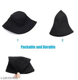 Solid cotton unisex bucket sun hat, ideal for outdoor activities. Hand wash only, one size fits most (56-57cm/22-22.4 inches). Indian origin