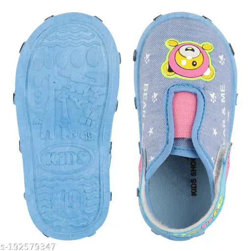 Pink, Sky Blue, Red Multicolor Suede Sole Sneakers for Unisex Children - Soft, Comfortable, and Musical Chu Chu Sandals by ROTATION