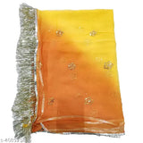 Embroidered Georgette Rajputi Poshak for women, high-quality semi-stitched lehenga, kurti, and dupatta with Aari and stone work, perfect for parties and festivities