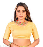 Georgette saree set for women, embroidered semi-stitched blouse, free size, India origin