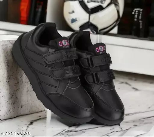 Synthetic leather Avengers-themed N2pro school shoes for kids (3-12 years), PVC fastening, velcro back, solid color pattern