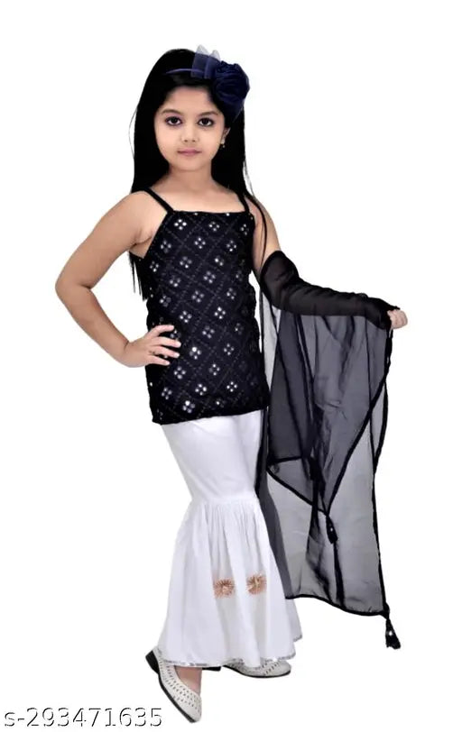 Kids taffeta silk lenga choli with net dupatta, embellished and stitched, solid-colored Indian traditional wear for toddlers aged 6-8 years