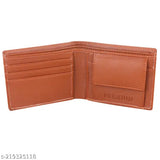 Black leather RFID protected men's wallet with 3 card slots, 1 coin pocket, and multiple hidden compartments. Ideal for everyday use and perfect gift. High-quality genuine leather design