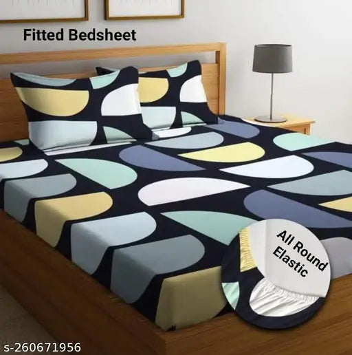 Microfiber floral double bed sheets (72x78 inches) & matching pillow covers (18x28 inches), elastic-cornered for secure fit, ideal for summer, from J.B Trading Company