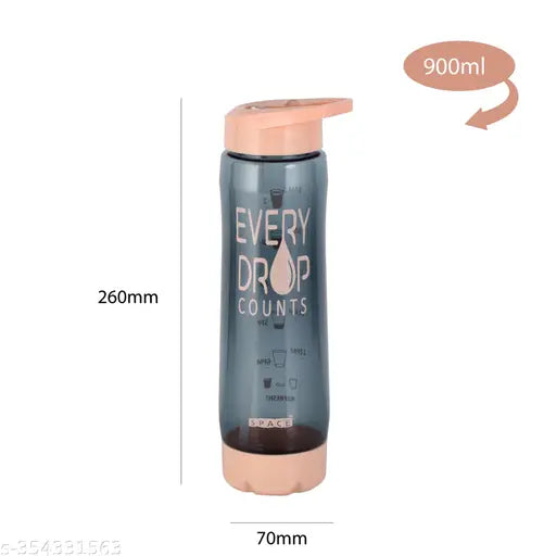 Peach Oreo Sipper Water Bottle 900ML - Large-capacity sports bottle for gym, school, and kids, BPA-free plastic, leak-proof design, Made in India