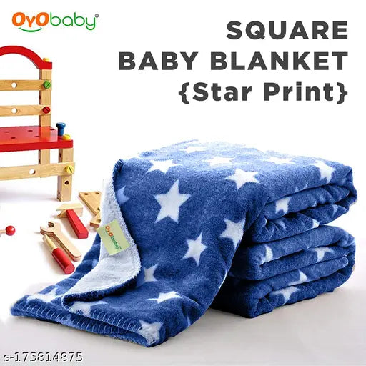 Star Dark Blue & Star Grey cotton baby blanket wrapper-sleeping bag, lightweight, breathable, non-toxic, perfect for newborns