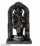 Handcrafted resin Ram Lalla Idol, intricate details, matte finish, Indian art for home decor or pooja