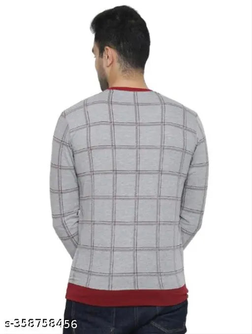 Multicolored cotton long sleeve T-shirt for men, printed with trendy designs, available in sizes M, L, and XL. Made in India