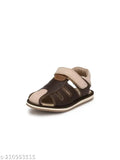 Genuine leather kids sandals for boys in coffee color - durable, lightweight, and breathable, perfect for casual wear by Tuskey