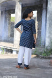 Rayon kurta suit set for girls, three-quarter sleeve printed design with bottomwear. India origin