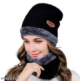 Woolen winter cap, soft warm fur knit, onesize balaclava cap - India