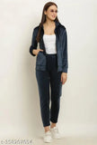 CRIMP Winter Velvet Track Suit Set (S, M) - Comfortable, stylish velvet pajamas for girls and women, India origin