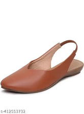 Synthetic Vansh Sons Women's Bellies flats, solid pattern, backstrap detail. India-made women's flat shoes in sizes IND-3 to IND-10