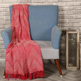 Cotton net Jewels of India throw, ethnic motifs pattern, 55" x 60", Indian handcrafted home decor