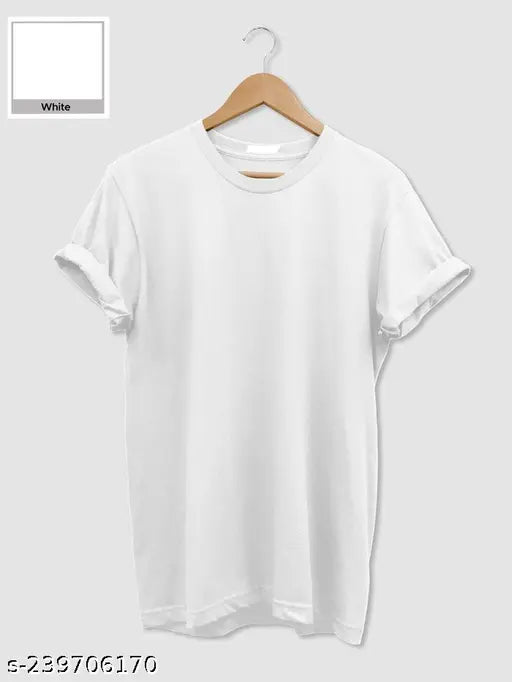Soft 100% premium combed cotton men's round neck half sleeve solid T-shirts (pack of 2), classic design with M/38in L/40in XL/42in XXL/44in sizes for all-day comfort